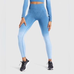Gymshark Adapt Ombré Seamless Leggings - Blue